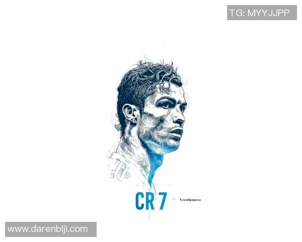 曼联球星C罗身影定格在马克笔绘画中的独特魅力